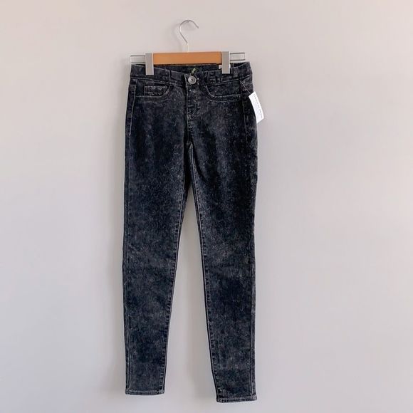 NWT G21 Black Acid Wash Jeggings size XS - Picture 1 of 7
